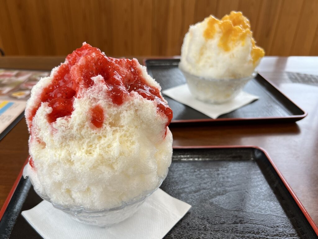 二種類のかき氷